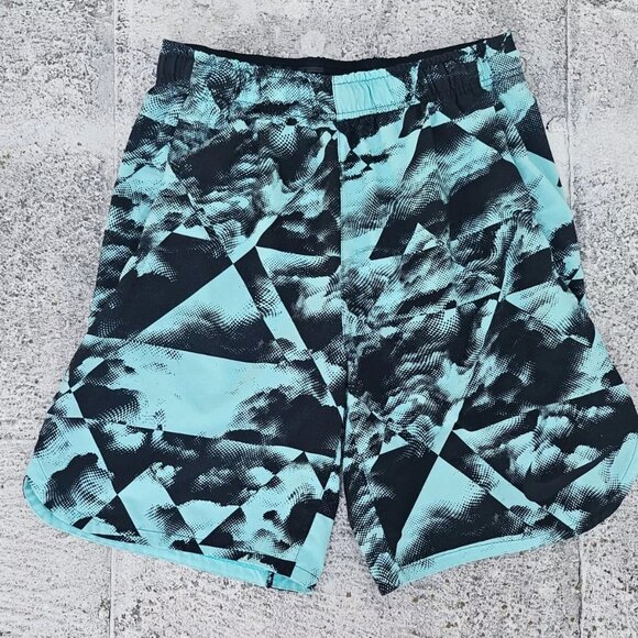 Nike Men Swimming Shorts Black/Blue Dri Fit Sport Athletic Shorts Size M - Picture 5 of 9